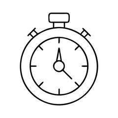 stopwatch icon, stopwatch vector illustration-simple illustration of stopwatch, perfect for stopwatch logos and icons