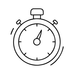 stopwatch icon, stopwatch vector illustration-simple illustration of stopwatch, perfect for stopwatch logos and icons