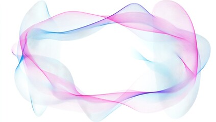 Abstract swirling, vibrant, soft, translucent, flowing lines