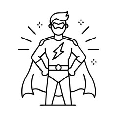 super hero icon icon, super hero icon vector illustration-simple illustration of super hero icon, perfect for super hero icon logos and icons