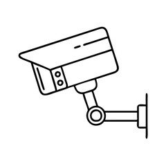 surveillance camera icon, surveillance camera vector illustration-simple illustration of surveillance camera, perfect for surveillance camera logos and icons
