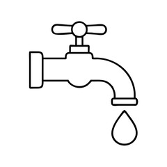 tap water icon, tap water vector illustration-simple illustration of tap water, perfect for tap water logos and icons