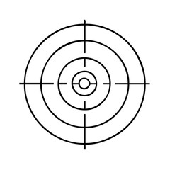 target bullseye icon, target bullseye vector illustration-simple illustration of target bullseye, perfect for target bullseye logos and icons