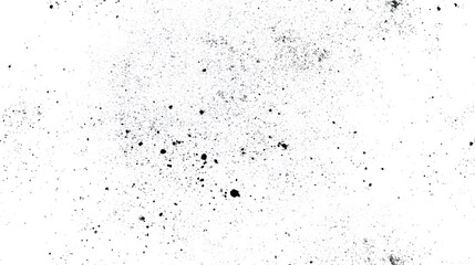 Obraz premium Abstract black speckles on a white background.