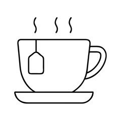 tea cup icon, tea cup vector illustration-simple illustration of tea cup, perfect for tea cup logos and icons