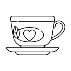 tea cup icon, tea cup vector illustration-simple illustration of tea cup, perfect for tea cup logos and icons