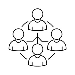 team icon icon, team icon vector illustration-simple illustration of team icon, perfect for team icon logos and icons