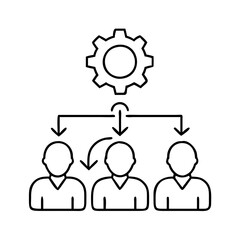 team management icon, team management vector illustration-simple illustration of team management, perfect for team management logos and icons