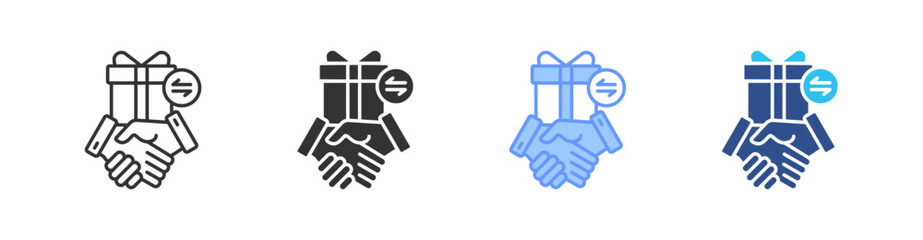 Trade Multi Style Icon Set Vector 
