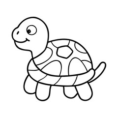 turtle icon, turtle vector illustration-simple illustration of turtle, perfect for turtle logos and icons
