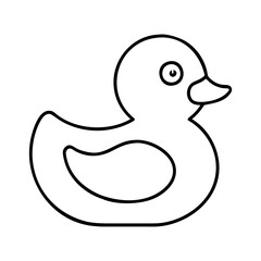ubber duck icon, ubber duck vector illustration-simple illustration of ubber duck, perfect for ubber duck logos and icons