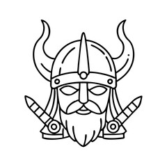 vikings icon, vikings vector illustration-simple illustration of vikings, perfect for vikings logos and icons