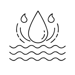 water icon icon, water icon vector illustration-simple illustration of water icon, perfect for water icon logos and icons