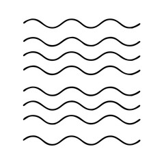 wavy icon, wavy vector illustration-simple illustration of wavy, perfect for wavy logos and icons