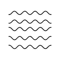 wavy icon, wavy vector illustration-simple illustration of wavy, perfect for wavy logos and icons