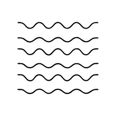 wavy icon icon, wavy icon vector illustration-simple illustration of wavy icon, perfect for wavy icon logos and icons