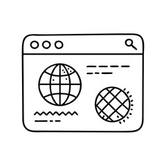 web icon icon, web icon vector illustration-simple illustration of web icon, perfect for web icon logos and icons