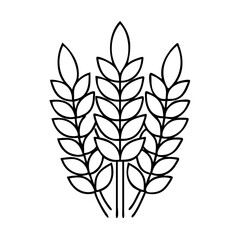 Fototapeta premium wheat ear icon icon, wheat ear icon vector illustration-simple illustration of wheat ear icon, perfect for wheat ear icon logos and icons