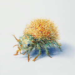 bug on a white background wildlife nature