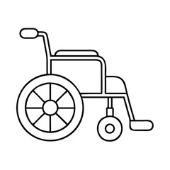 wheelchair icon, wheelchair vector illustration-simple illustration of wheelchair, perfect for wheelchair logos and icons