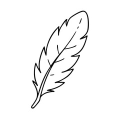 white birds feather icon, white birds feather vector illustration-simple illustration of white birds feather, perfect for white birds feather logos and icons