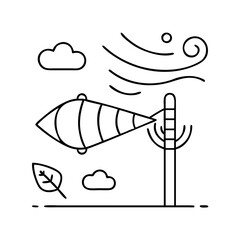 wind icon icon, wind icon vector illustration-simple illustration of wind icon, perfect for wind icon logos and icons