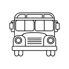 yellow school bus icon, yellow school bus vector illustration-simple illustration of yellow school bus, perfect for yellow school bus logos and icons