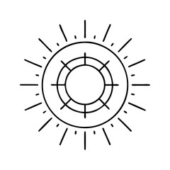 yellow sun icon icon, yellow sun icon vector illustration-simple illustration of yellow sun icon, perfect for yellow sun icon logos and icons