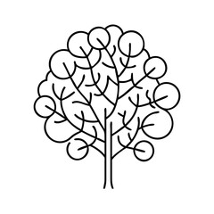Fototapeta premium abstract tree icon icon, abstract tree icon vector illustration-simple illustration of abstract tree icon, perfect for abstract tree icon logos and icons