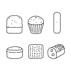 Illustration of Cornbread on a Wooden Table