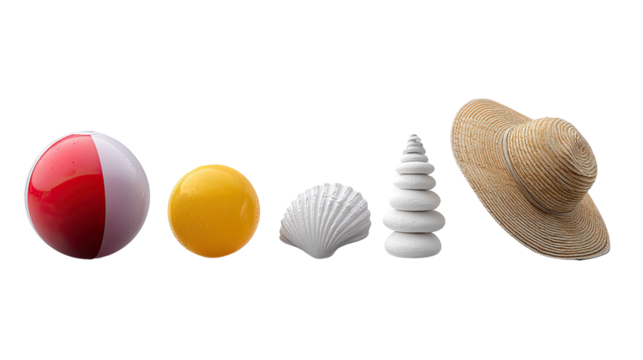 Beach Accessories: A captivating ensemble of beach accessories, carefully arranged to capture the essence of a perfect summer day, evokes feelings of relaxation, adventure, and fun.