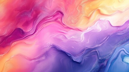 Obraz premium Fluidity of Pastel Swirls: An Abstract Symphony of Softness and Gradient Dynamics