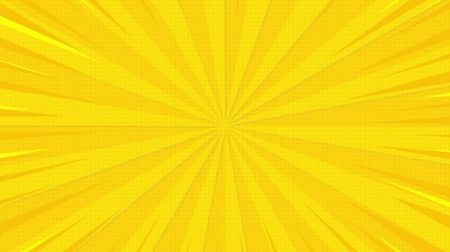 comic cartoon background pop art style yellow banner footage video