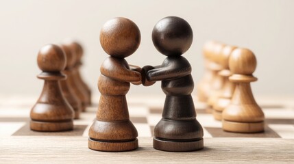 Couple holding hands signifying economic bloc formation investing icon concept for profiting from relationships