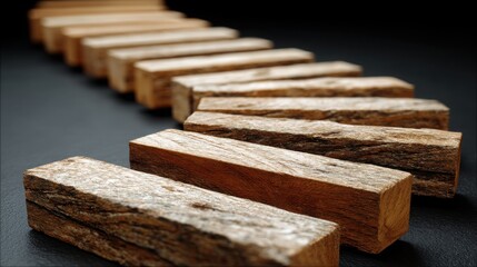Single wooden block positioned on table symbolizing economic mobility and investment support for upward growth opportunities