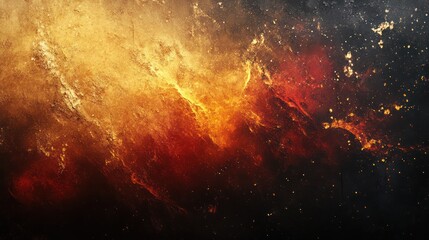 Spectacular cosmic nebula explosion with radiant energy field of fire