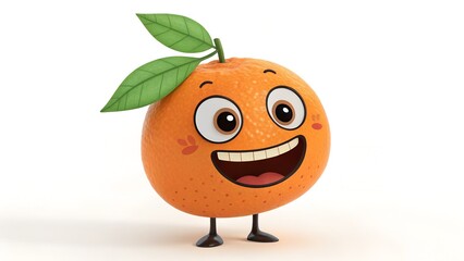 funny cartoon orange