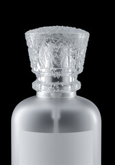 Frosted glass perfume bottle cap