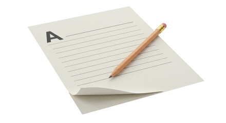 Isolated Notepad Letter