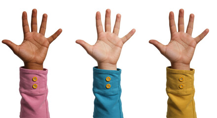 Obraz premium Isolated Hands Up