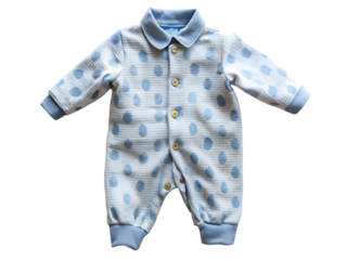 Baby Boy Romper, Blue Print