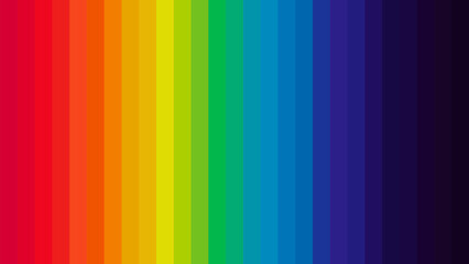 Colour Spectrum Background. Vibrant Rainbow Background Vector Illustration. Colourful Rainbow Striped Background for LGBTQ Pride Month. 