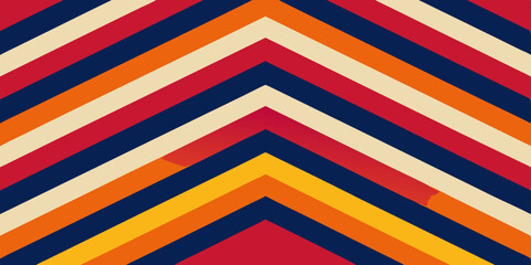 Modern chevron stripe background with bold alternating colors, Seamless zigzag pattern.