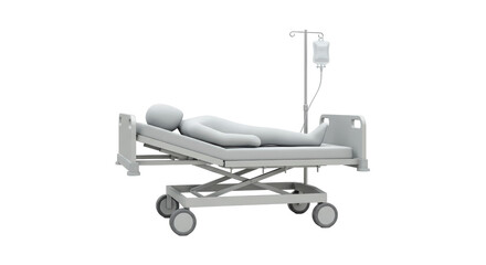Isolated Patient in Hospital Bed