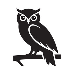 owl sitting on a branch