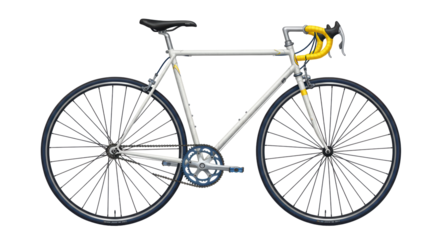 Isolated Racing Bicycle