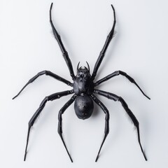 Obraz premium Nigerian Ground Fang Spider Close Up on White Background