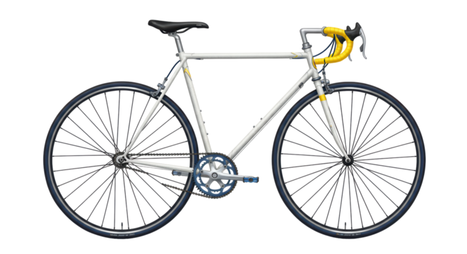 Isolated Racing Bicycle