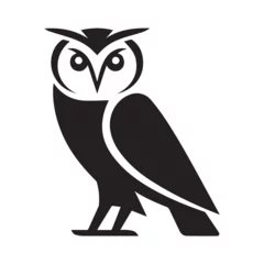 Fototapete owl on white background © Mostakin