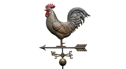 Isolated Weather Vane Rooster